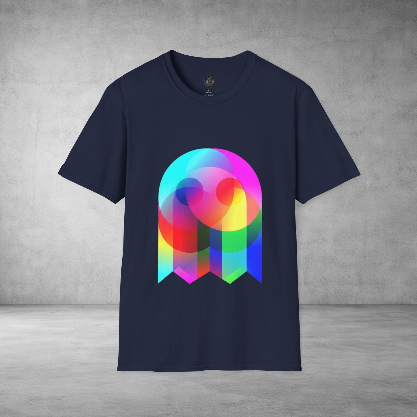 Color Prism Heart T-Shirt — Vibrant Abstract Rainbow Graphic Tee