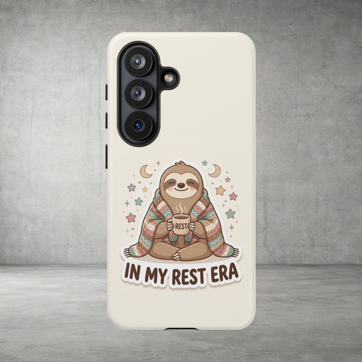 Phone Case — "In My Rest Era" Sloth Cozy Cute Protective Case