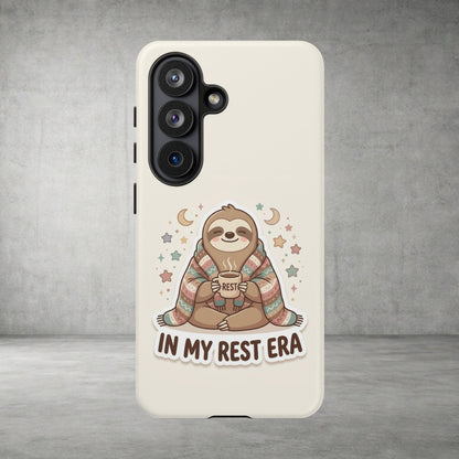 Phone Case — "In My Rest Era" Sloth Cozy Cute Protective Case