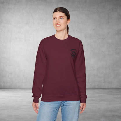 Crewneck Sweatshirt — 'Wake Yo Game Up, Let’s Game' Dripping Eye Gamer Design