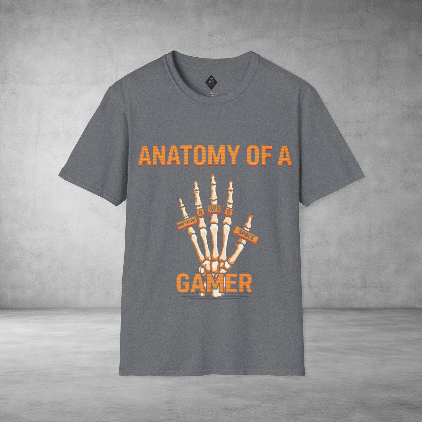 Anatomy of a Gamer T-Shirt — Skeleton Hand Gamer Tee