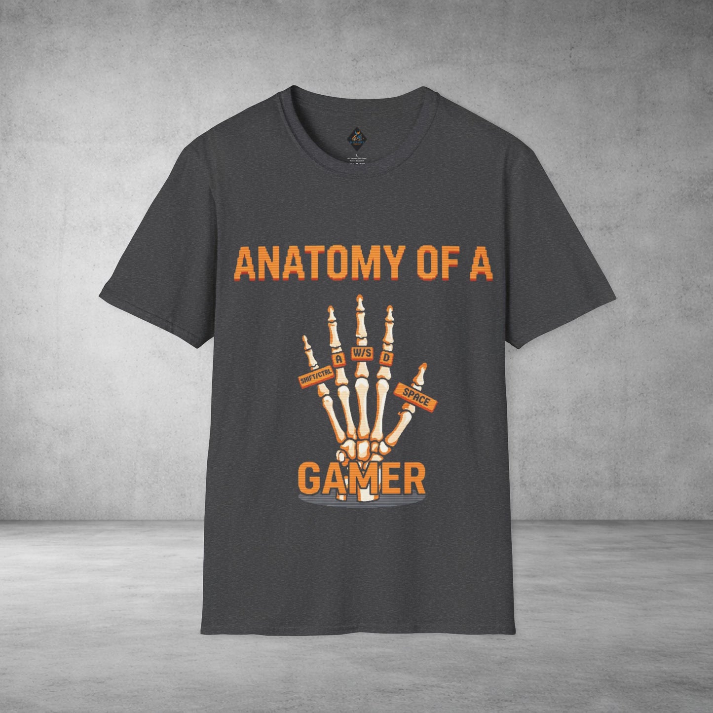 Anatomy of a Gamer T-Shirt — Skeleton Hand Gamer Tee