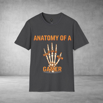 Anatomy of a Gamer T-Shirt — Skeleton Hand Gamer Tee