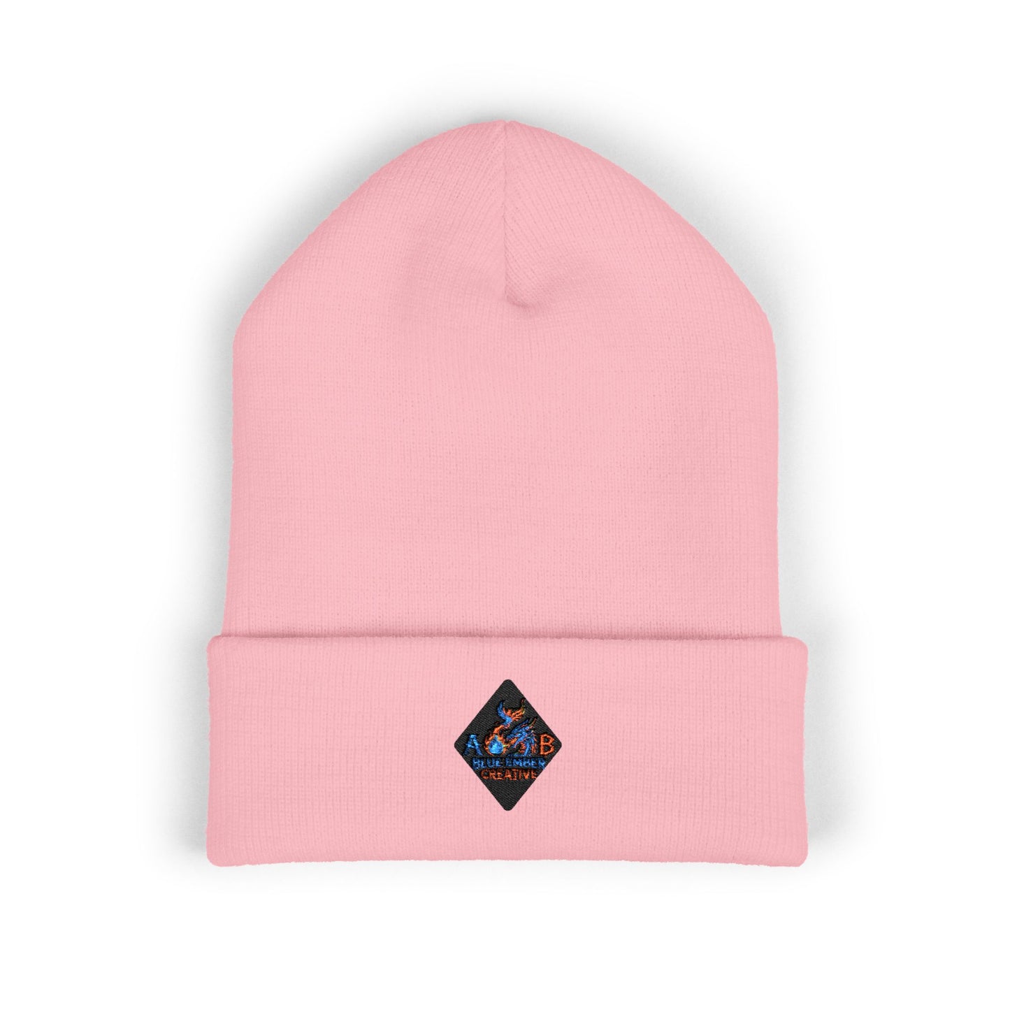 A Blue Ember Creative - Embroidered Diamond Cuffed Beanie