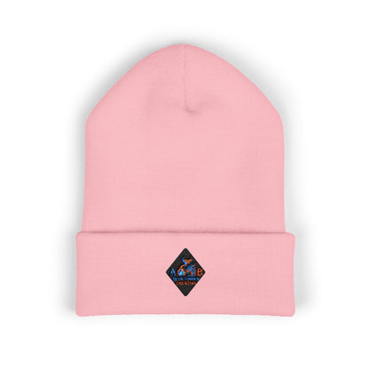 A Blue Ember Creative - Embroidered Diamond Cuffed Beanie