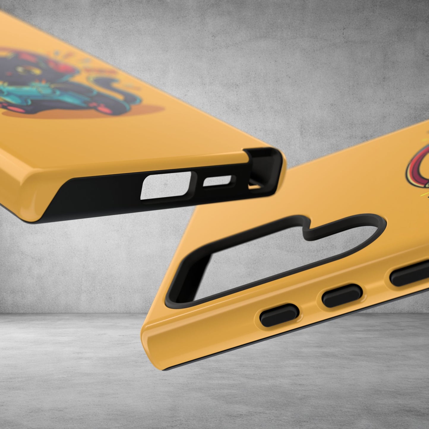 Cute Gamer Cat Phone Case - 'Pew Pew' Controller Design