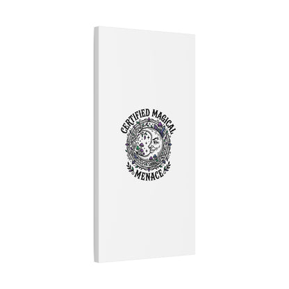 Certified Magical Menace Canvas | witchy goblincore celestial art