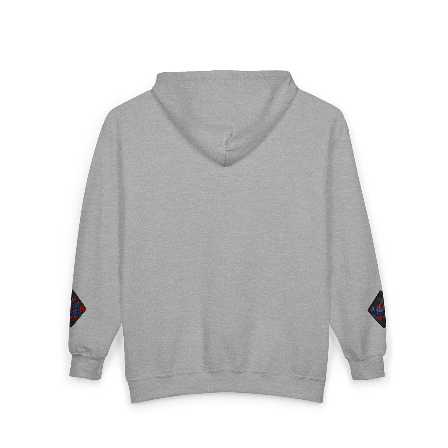 A Blue Ember Creative Diamond Zip Hoodie – Small Card Graphic