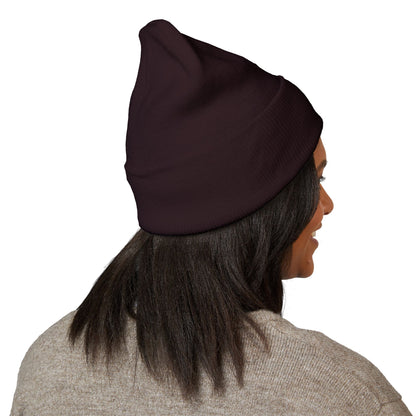 A Blue Ember Creative - Embroidered Diamond Cuffed Beanie