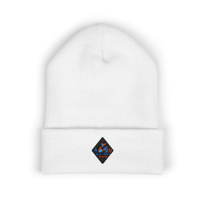 A Blue Ember Creative - Embroidered Diamond Cuffed Beanie