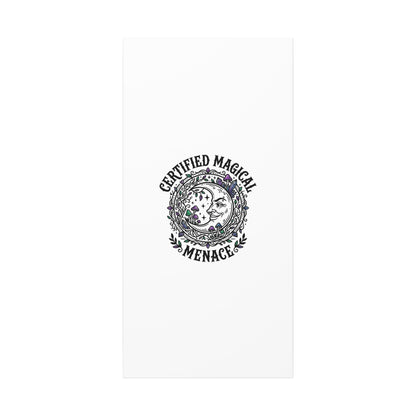 Certified Magical Menace Canvas | witchy goblincore celestial art