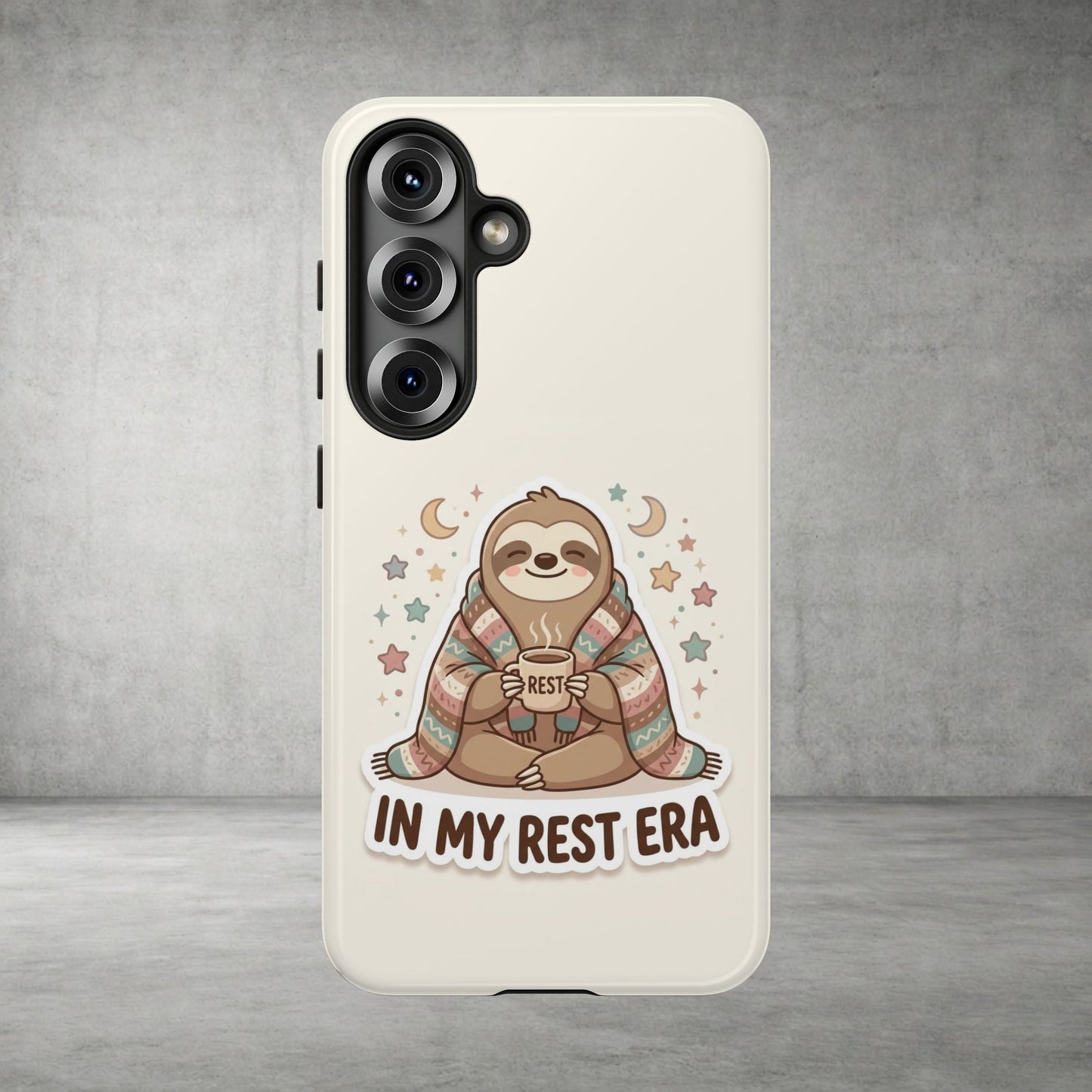Phone Case — "In My Rest Era" Sloth Cozy Cute Protective Case