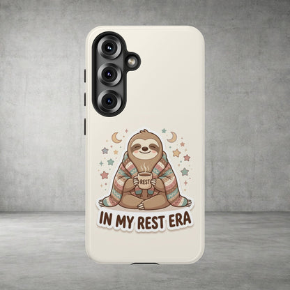 Phone Case — "In My Rest Era" Sloth Cozy Cute Protective Case