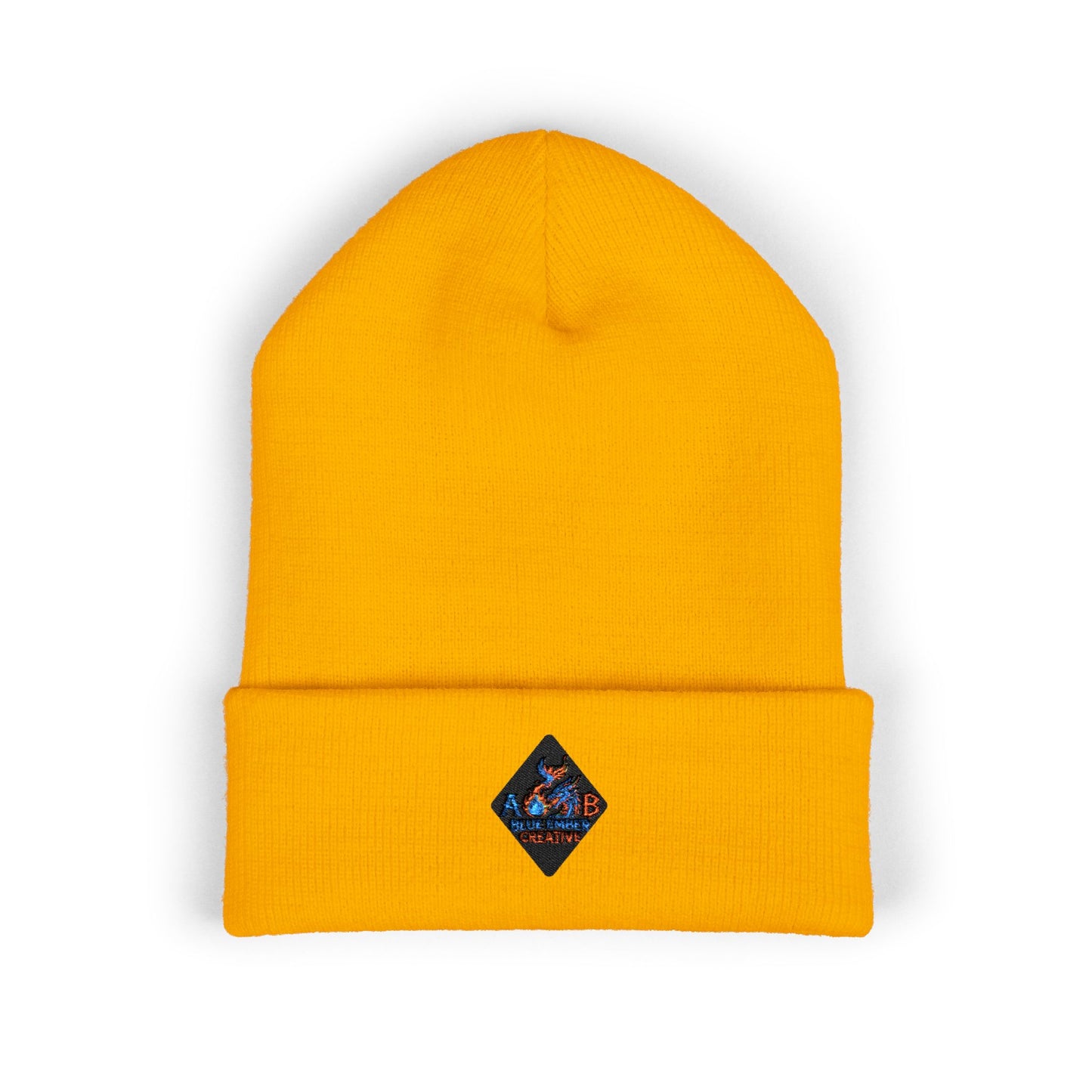 A Blue Ember Creative - Embroidered Diamond Cuffed Beanie