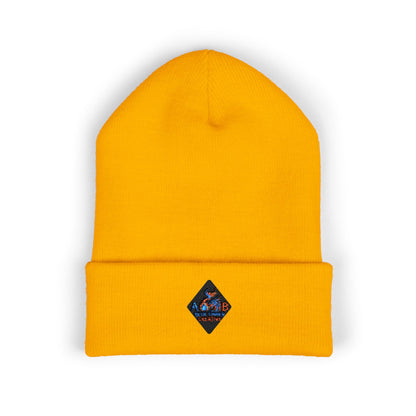 A Blue Ember Creative - Embroidered Diamond Cuffed Beanie