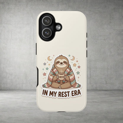 Phone Case — "In My Rest Era" Sloth Cozy Cute Protective Case