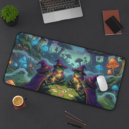 Mystic Mushroom Witches Desk Mat — Fantasy Gaming Mousepad
