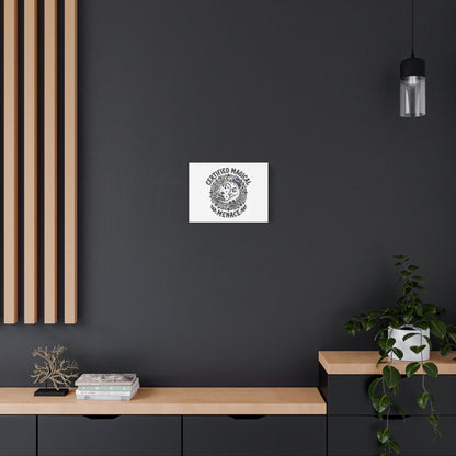 Certified Magical Menace Canvas | witchy goblincore celestial art