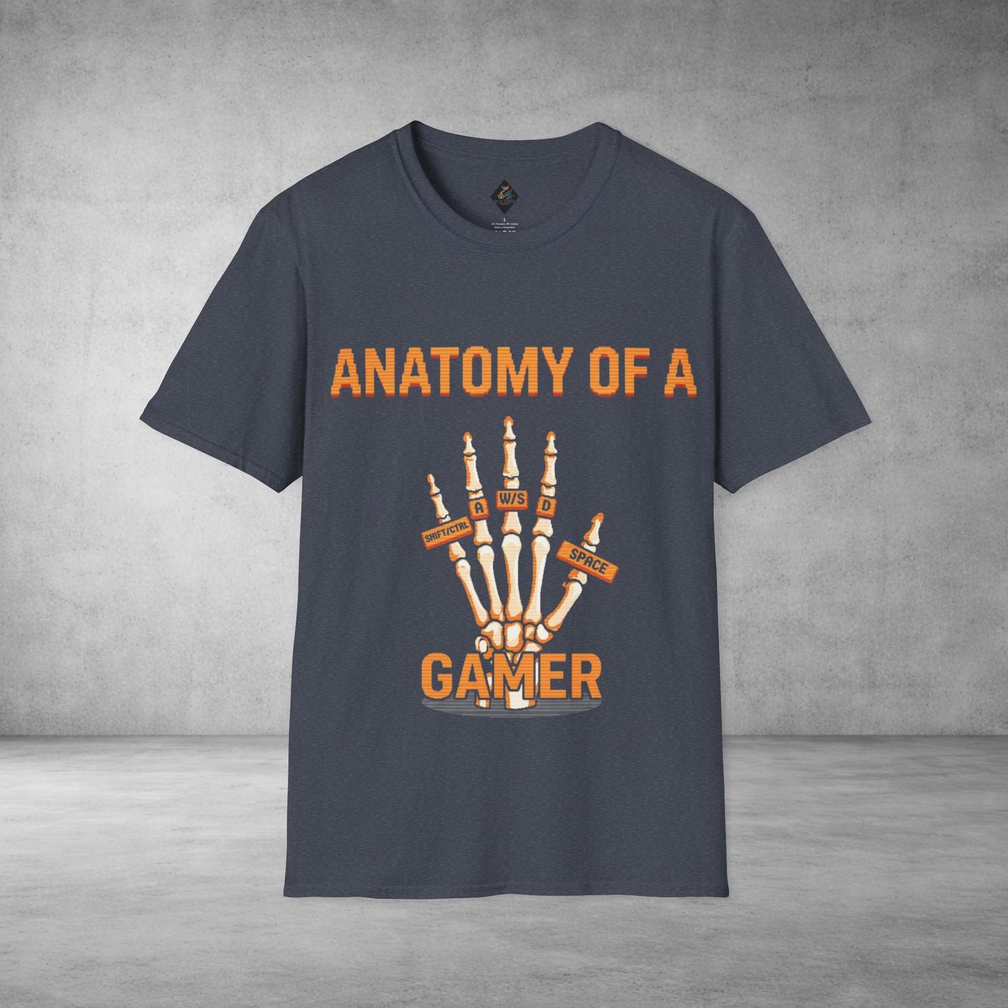 Anatomy of a Gamer T-Shirt — Skeleton Hand Gamer Tee