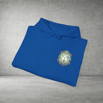Floral Monogram 'A' Crest Hoodie - Botanical Initial Sweatshirt