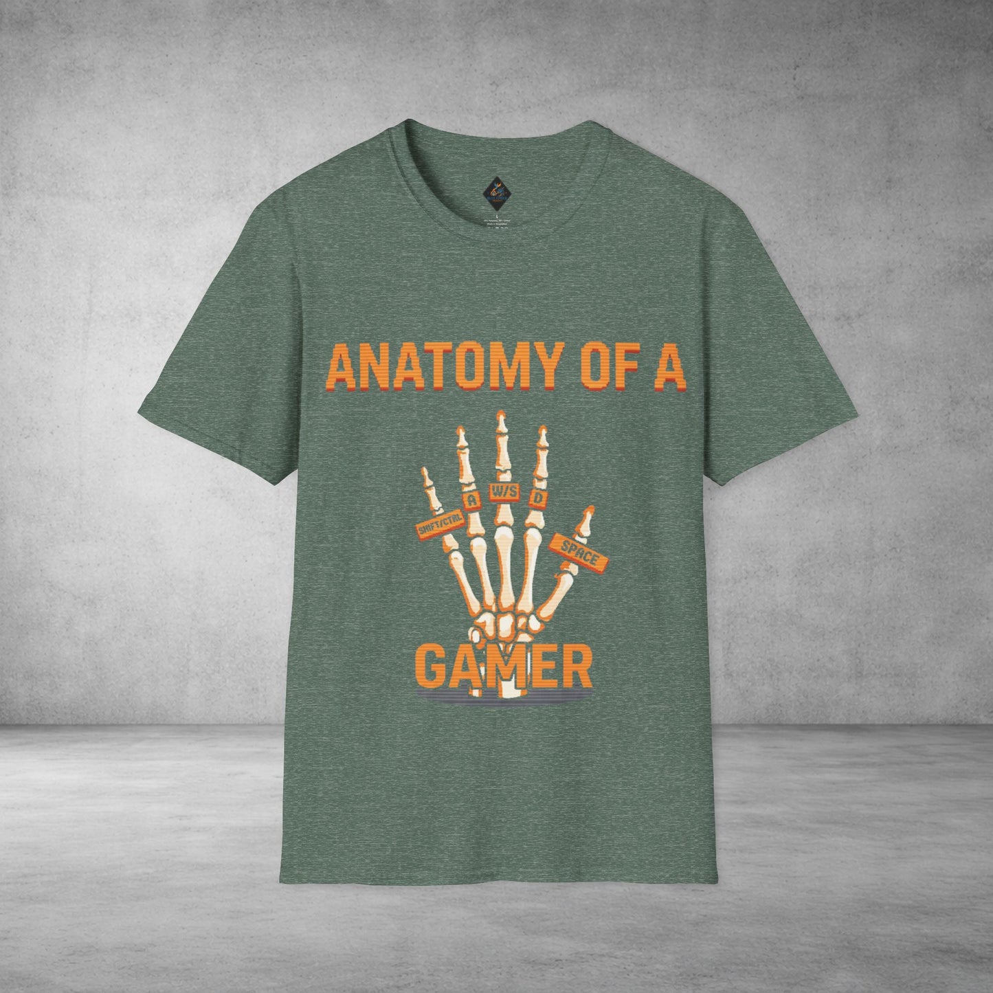 Anatomy of a Gamer T-Shirt — Skeleton Hand Gamer Tee