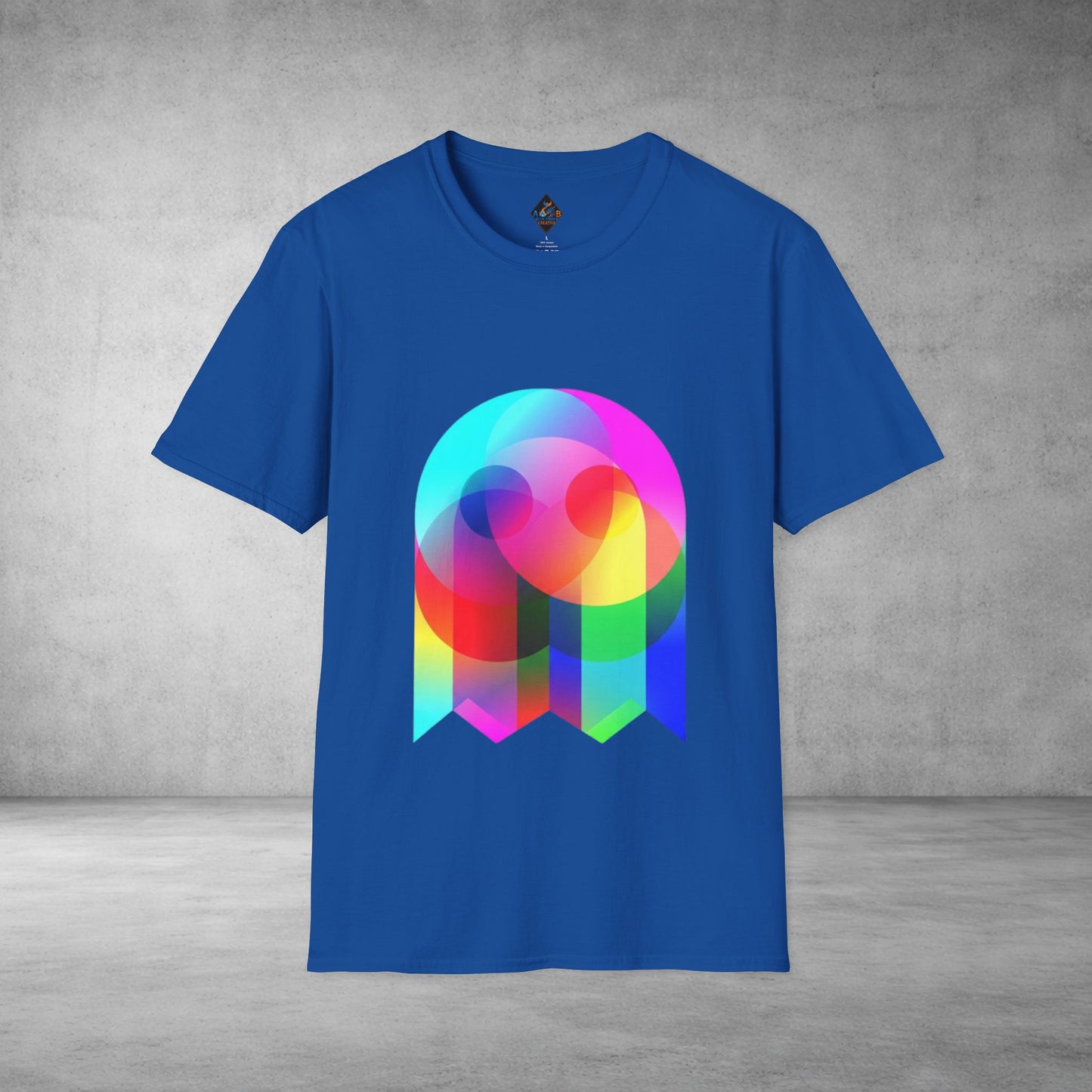 Color Prism Heart T-Shirt — Vibrant Abstract Rainbow Graphic Tee