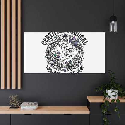 Certified Magical Menace Canvas | witchy goblincore celestial art