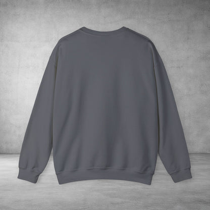 Crewneck Sweatshirt — Colourful Overlap Ghost Art Graphic