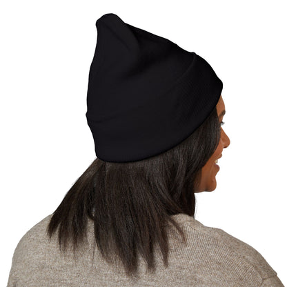 A Blue Ember Creative - Embroidered Diamond Cuffed Beanie