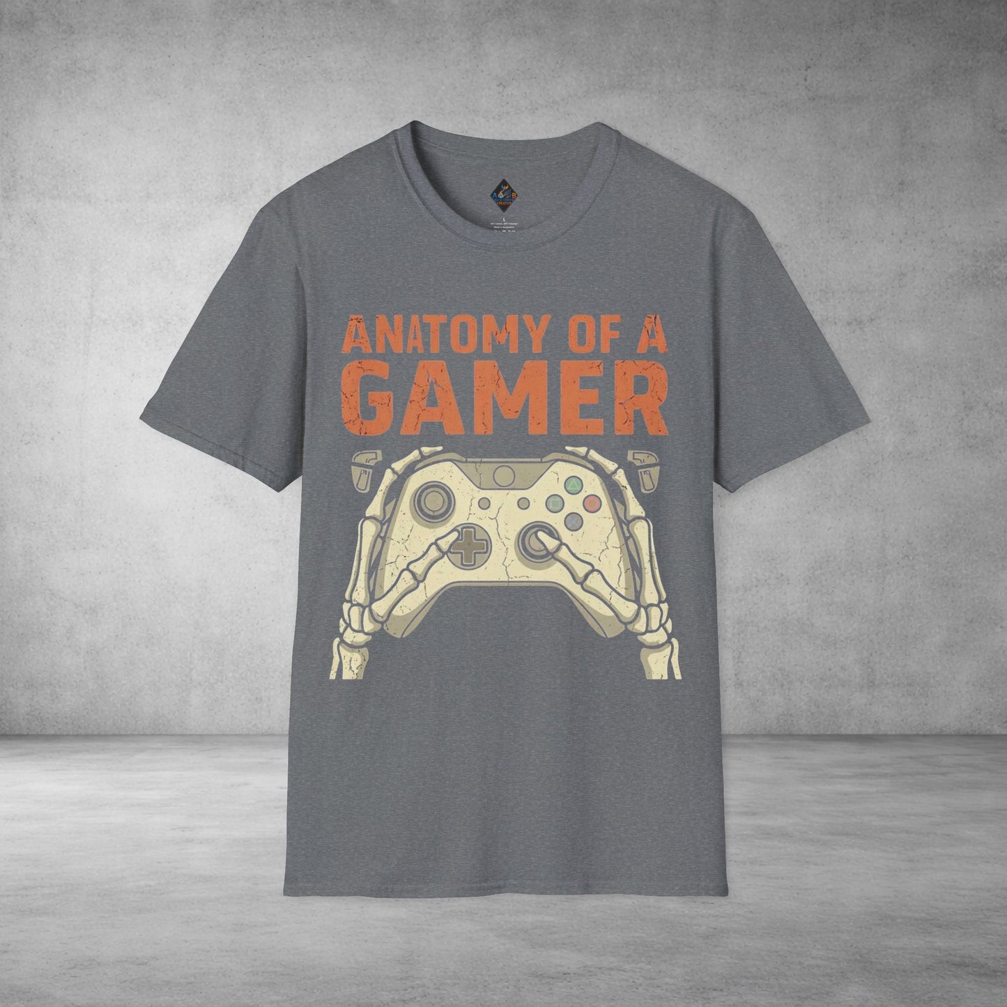 Anatomy of a Gamer T-Shirt – Retro Controller Graphic Tee for Gamers