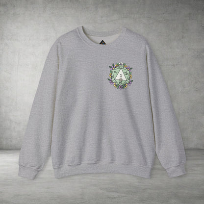 D20 Floral Crest Crewneck Sweatshirt