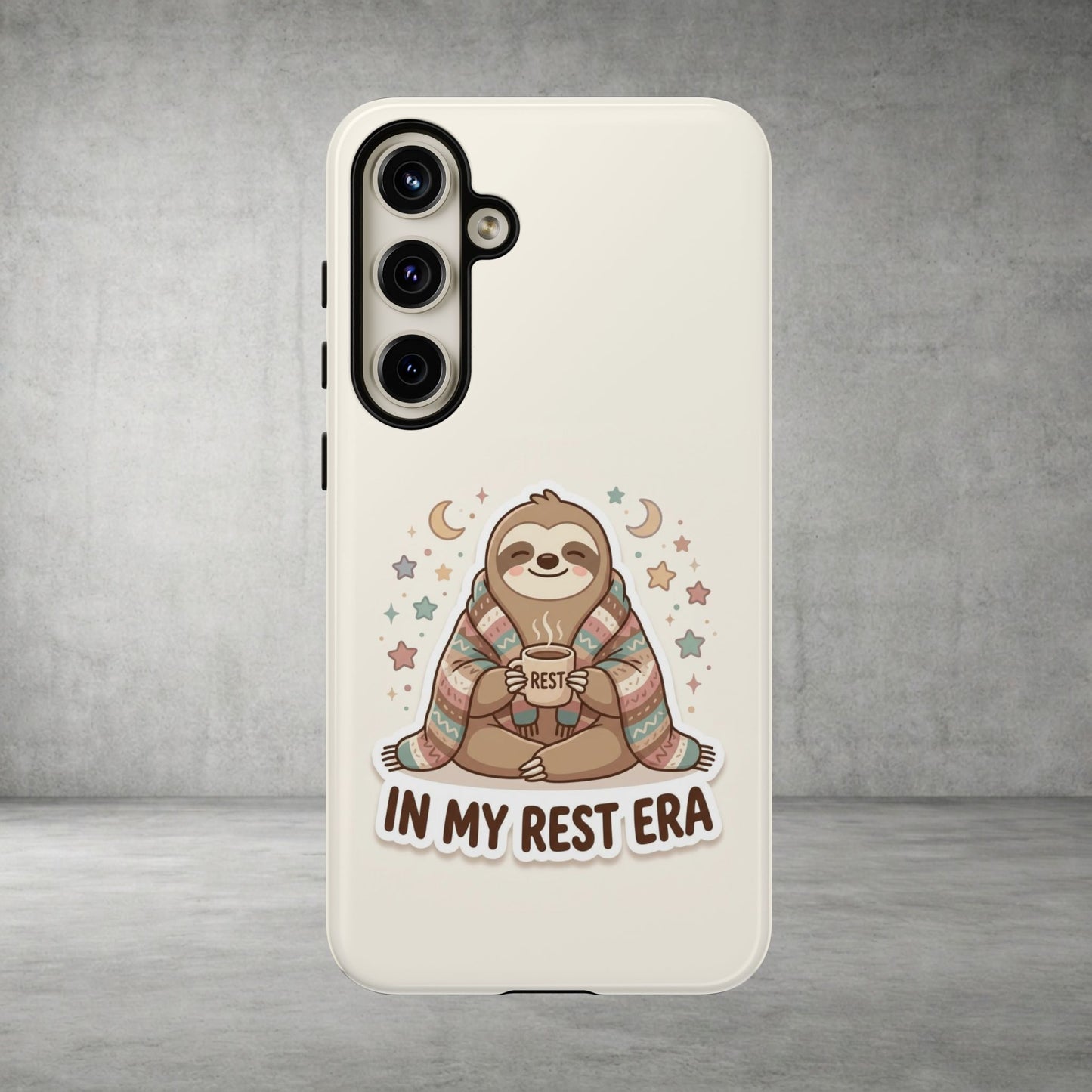 Phone Case — "In My Rest Era" Sloth Cozy Cute Protective Case