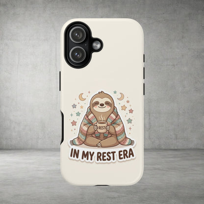 Phone Case — "In My Rest Era" Sloth Cozy Cute Protective Case