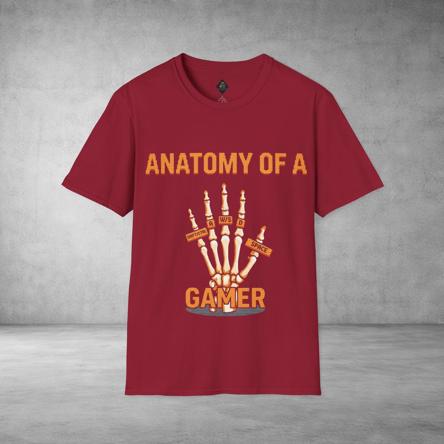 Anatomy of a Gamer T-Shirt — Skeleton Hand Gamer Tee
