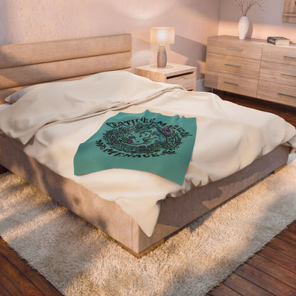 Certified Magical Menace Velveteen Blanket | witchy goblincore celestial vibes