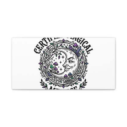 Certified Magical Menace Canvas | witchy goblincore celestial art