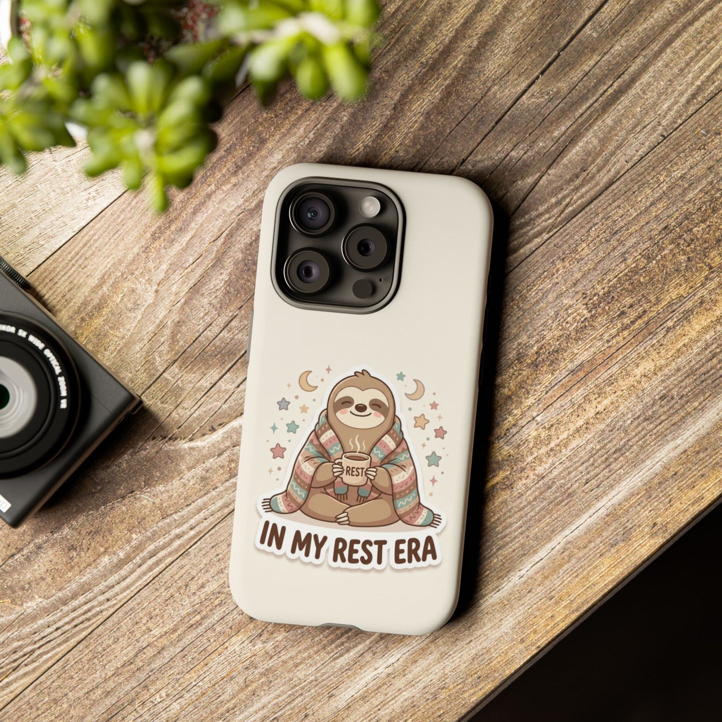 Phone Case — "In My Rest Era" Sloth Cozy Cute Protective Case
