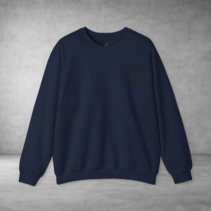 Crewneck Sweatshirt — 'Wake Yo Game Up, Let’s Game' Dripping Eye Gamer Design