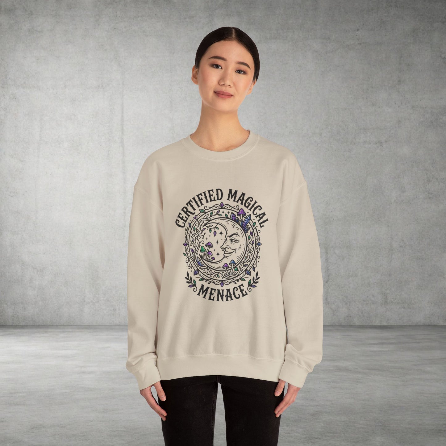 Certified Magical Menace Sweatshirt | witchy, goblincore, celestial vibes
