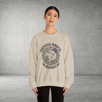 Certified Magical Menace Sweatshirt | witchy, goblincore, celestial vibes