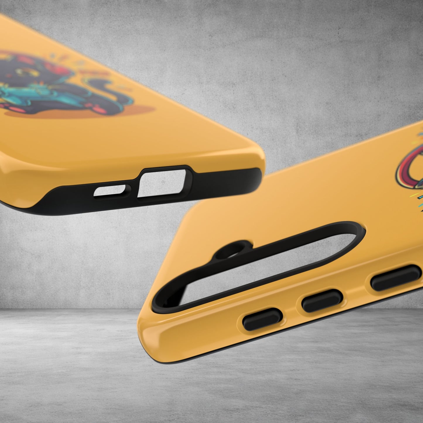 Cute Gamer Cat Phone Case - 'Pew Pew' Controller Design