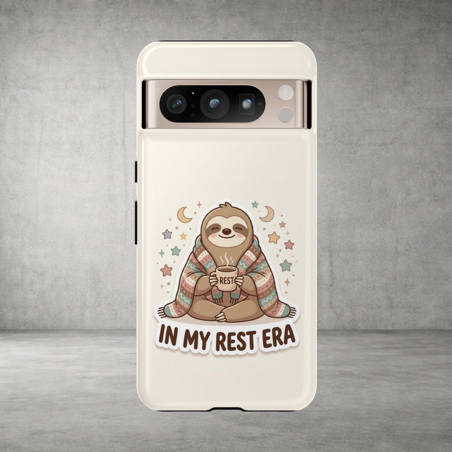 Phone Case — "In My Rest Era" Sloth Cozy Cute Protective Case