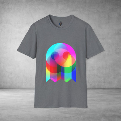 Color Prism Heart T-Shirt — Vibrant Abstract Rainbow Graphic Tee