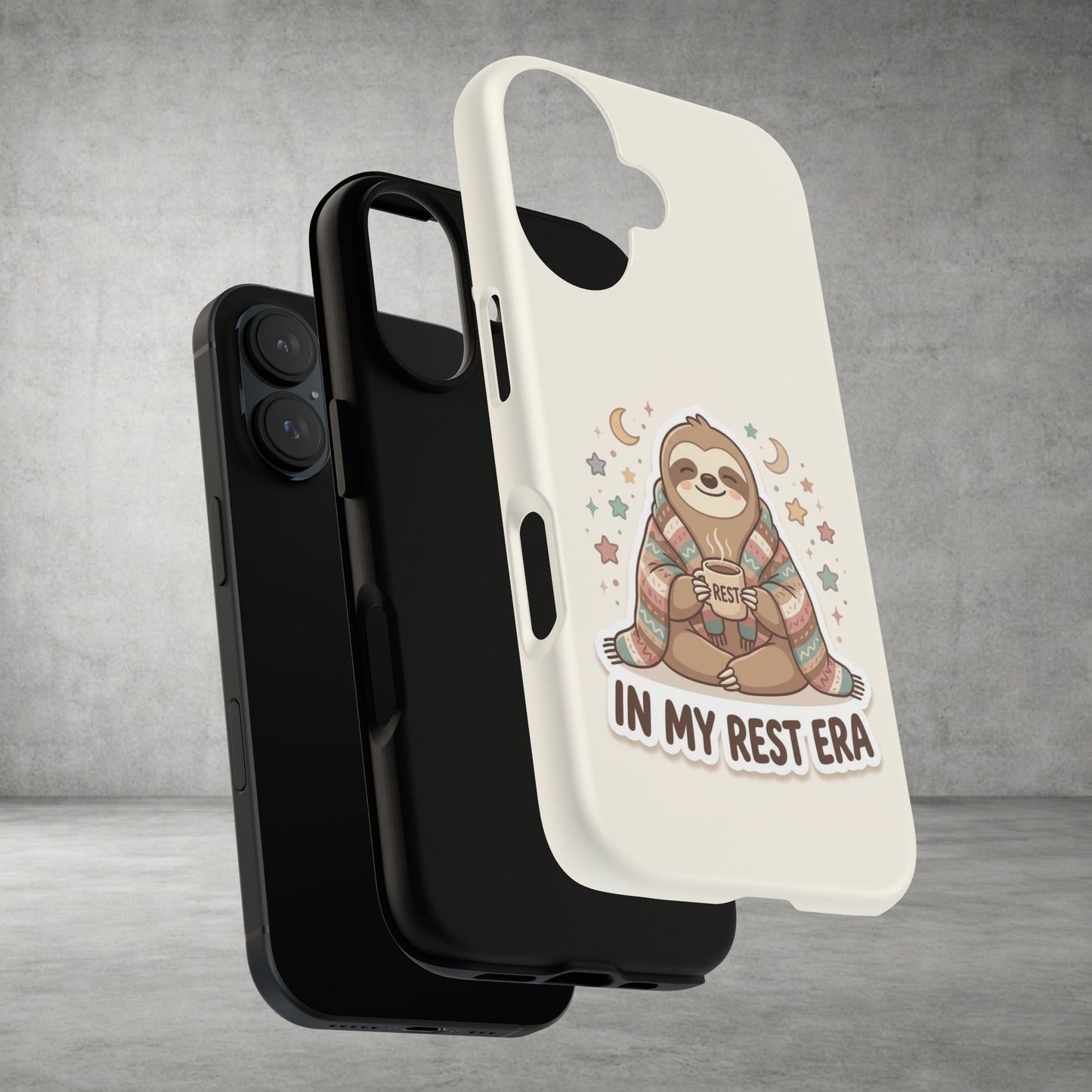 Phone Case — "In My Rest Era" Sloth Cozy Cute Protective Case