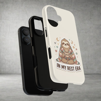 Phone Case — "In My Rest Era" Sloth Cozy Cute Protective Case