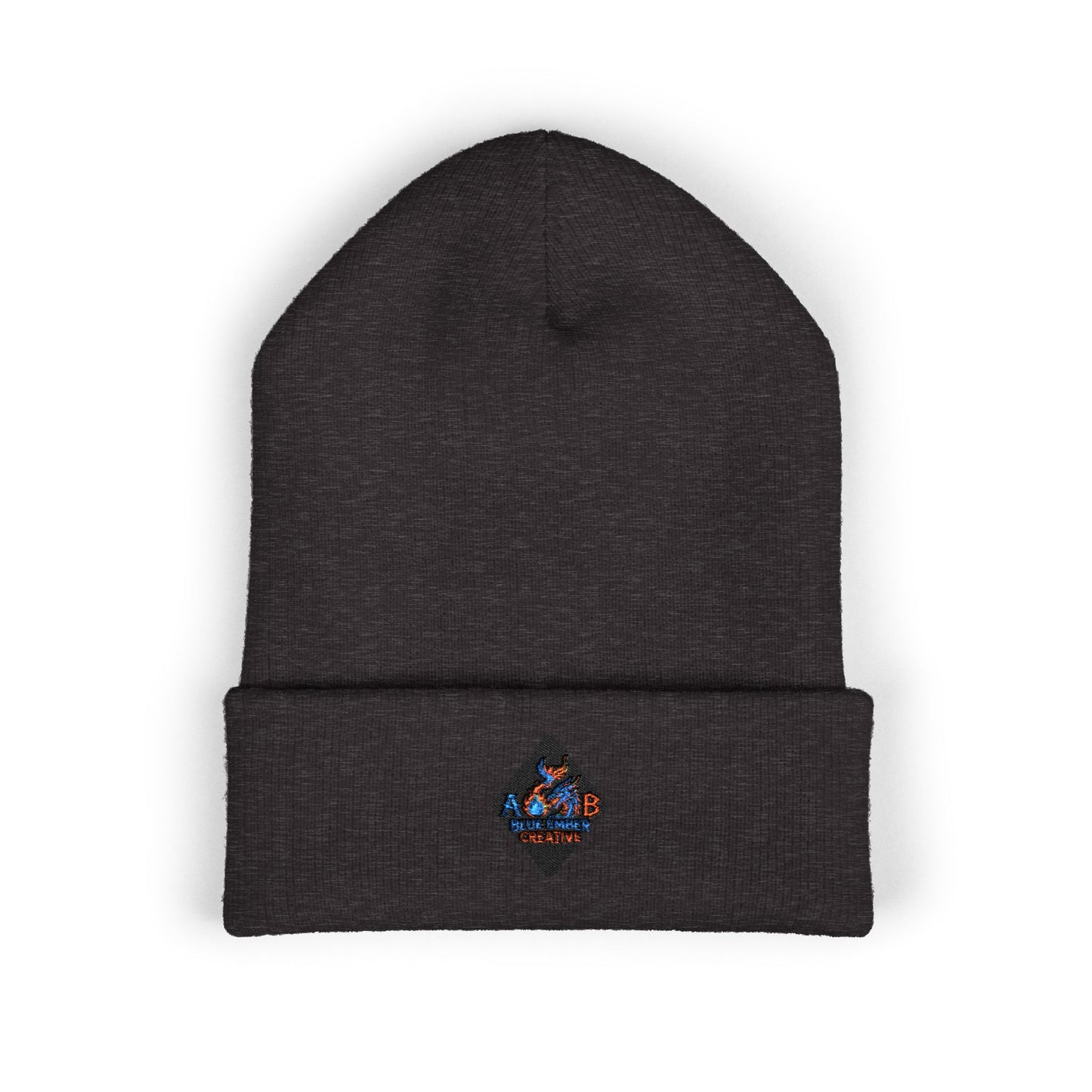 A Blue Ember Creative - Embroidered Diamond Cuffed Beanie