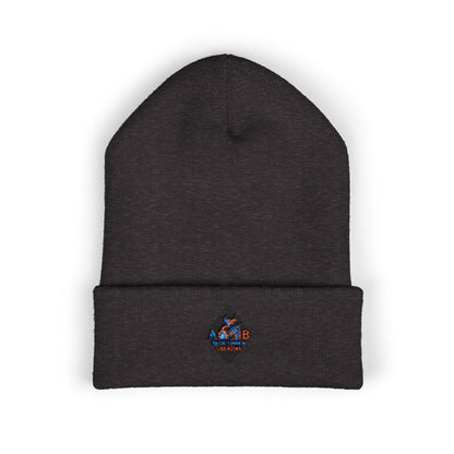 A Blue Ember Creative - Embroidered Diamond Cuffed Beanie