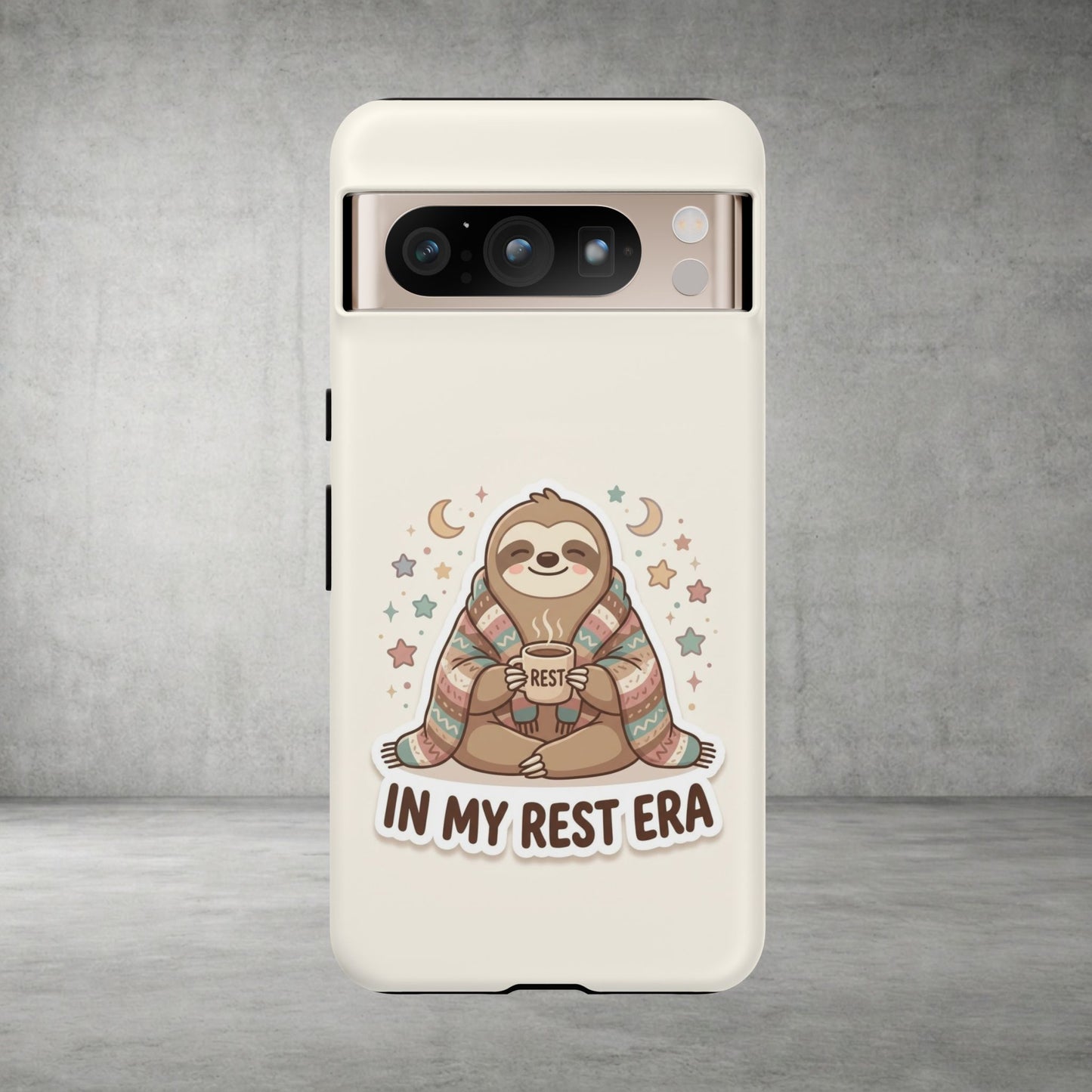 Phone Case — "In My Rest Era" Sloth Cozy Cute Protective Case