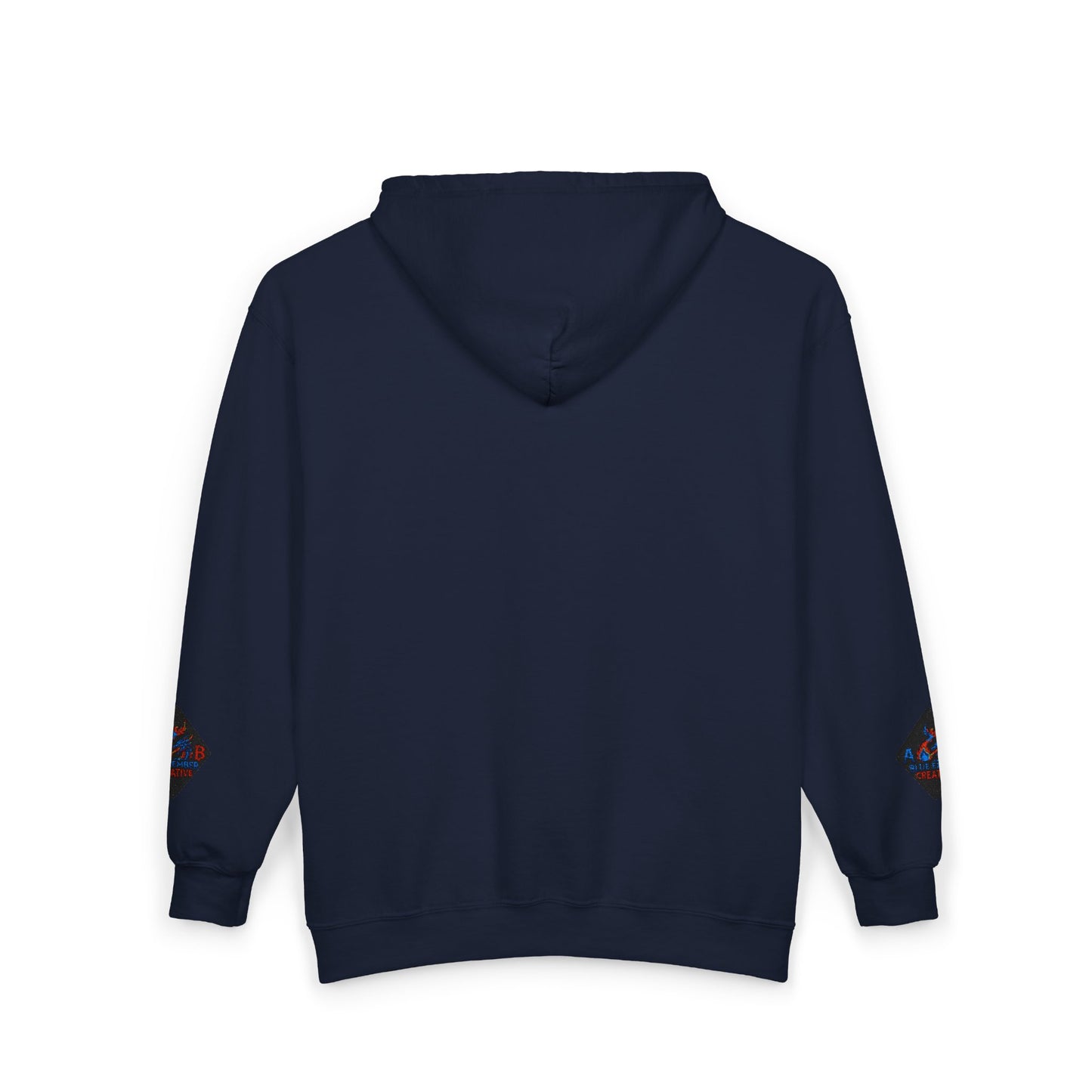 A Blue Ember Creative Diamond Zip Hoodie – Small Card Graphic