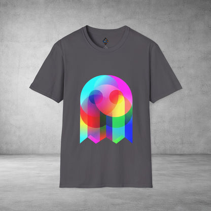 Color Prism Heart T-Shirt — Vibrant Abstract Rainbow Graphic Tee